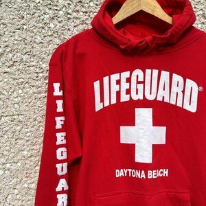 Classic Daytona Beach Red Lifeguard Sweatshirt